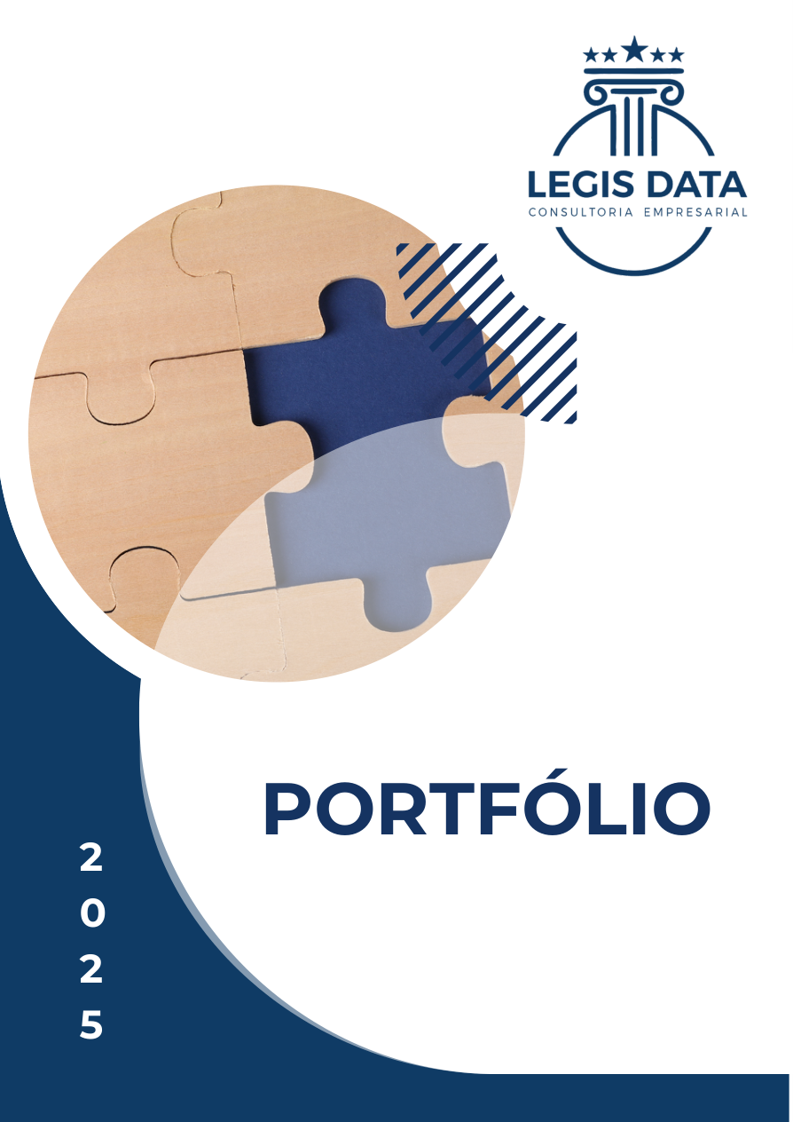 Capa do portfolio institucional Legis Data 2025